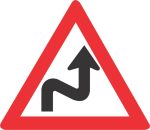COMBINED CURVES (RIGHT - LEFT) ROAD SIGN (W210)