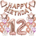 Rose Gold Number Balloons