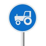 Agricultural Vehicles Only road sign (R130)