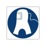 Air-Supplied Hood Shall Be Worn Safety Sign (MV11)