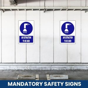 Air extraction to be used safety sign (MV013A)