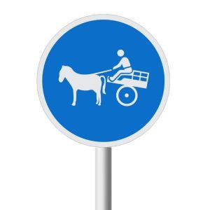 Animal Drawn Vehicles Only road sign (R131)