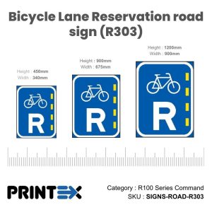 Bicycle Lane Reservation road sign (R303)