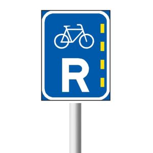 Bicycle Lane Reservation road sign (R303)