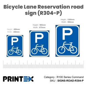 Bicycle Lane Reservation road sign (R304-P)