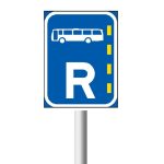Bus Lane Reservation road sign (R302)