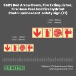 Arrow Fire Extinguisher Hose Reel + Fire Hydrant Sign