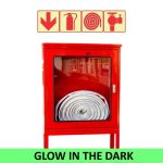 Arrow Fire Extinguisher Hose Reel + Fire Hydrant Sign