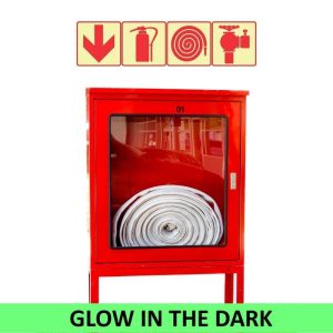 Arrow Fire Extinguisher Hose Reel + Fire Hydrant Sign