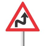 Combined Curves (Right - Left) Road Sign (W210)