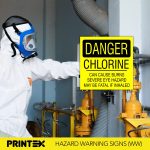 DANGER CHLORINE SAFETY SIGN (HW23)