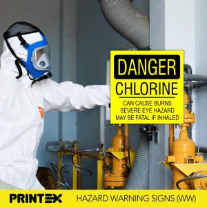 DANGER CHLORINE SAFETY SIGN (HW23)