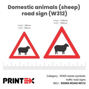 Sabs Domestic Animals (Sheep) Road Sign (W312)