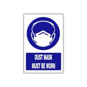 Dust mask must be worn safety sign (MV012A)