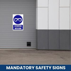 Eye protection must be worn safety sign (MV001A)
