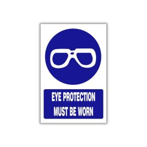 Eye protection must be worn safety sign (MV001A)