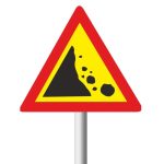 Falling rocks Temporary Road sign (TW335)