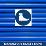 Foot Spats Shall Be Worn safety sign (MV 22)