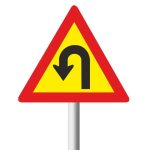 Hairpin Bend (Left) Temporary road sign (TW207)