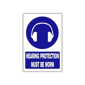Hearing protection must be worn safety sign (MV004 A)