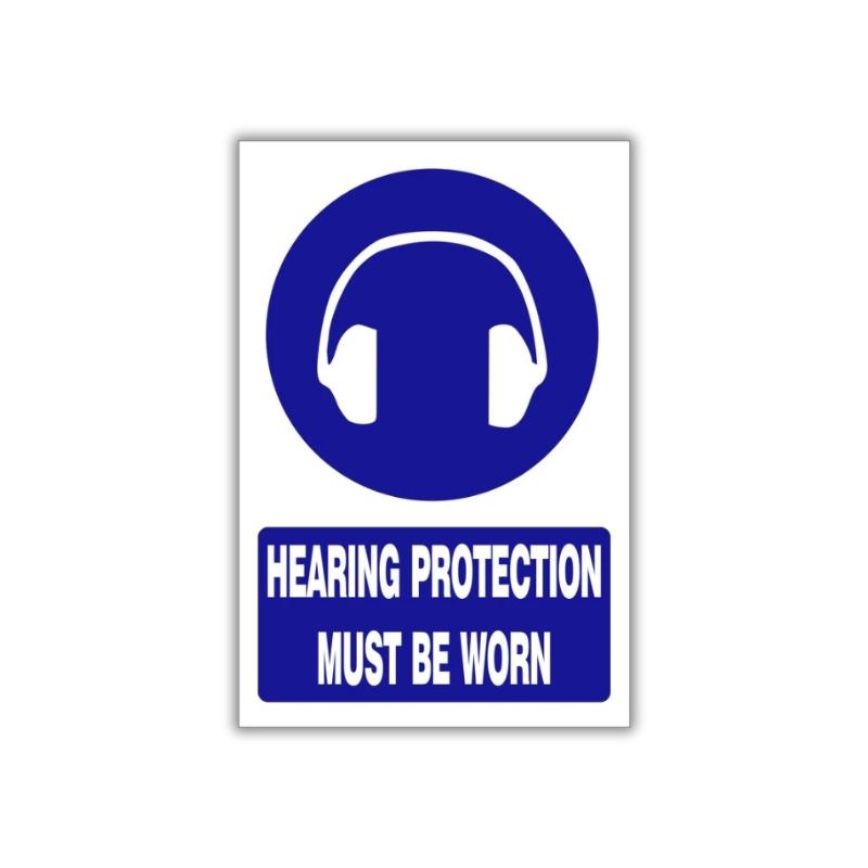 Hearing protection must be worn safety sign (MV004 A) Hearing protection must be worn safety sign (MV004 A)