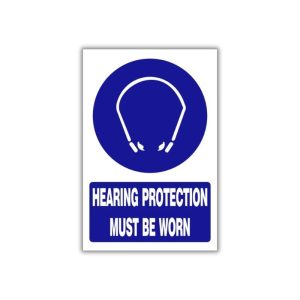Hearing protection must be worn safety sign (MV019 A)