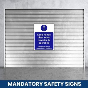 Machine operating safety sign (CAT27)