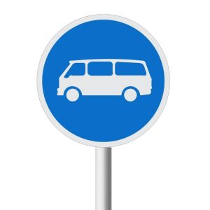 Mini-Buses Only road sign (R119)