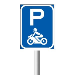 Motor cycle parking road sign (R307-P)
