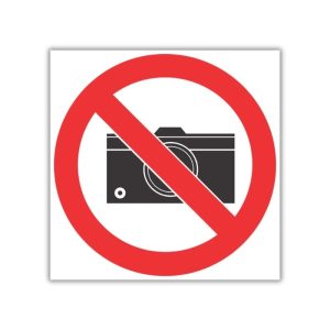 No Cameras SABS safety sign (PV21)