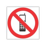 No Cellphone SABS safety sign (PV27)