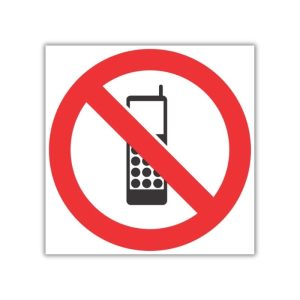 No Cellphone SABS safety sign (PV27)