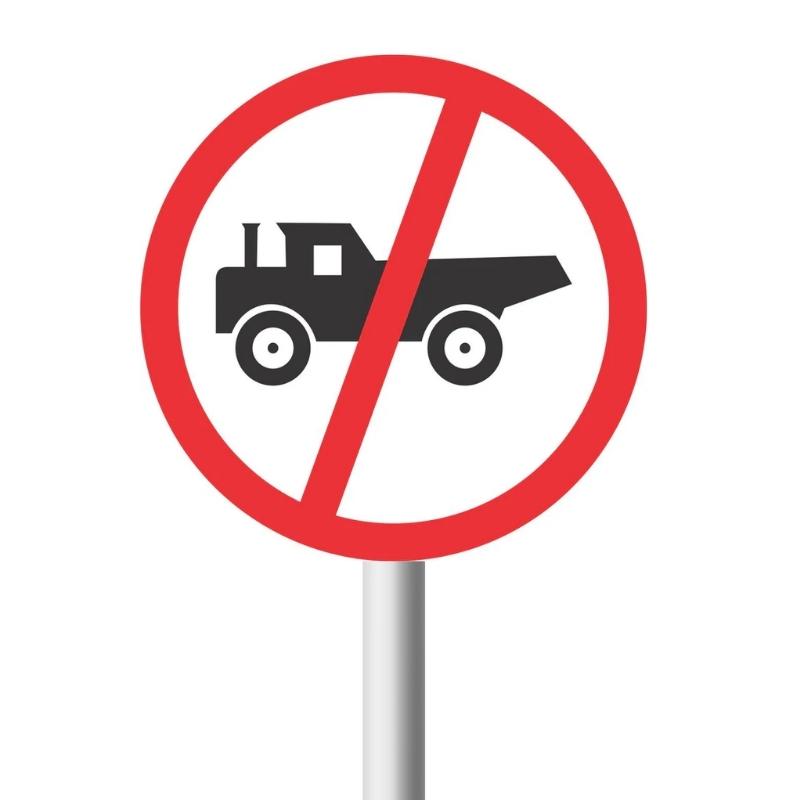 No Construction Vehicles road sign (R231) No Construction Vehicles Road Sign (R231)
