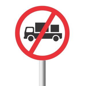 No Delivery Vehicles Road Sign (R228)