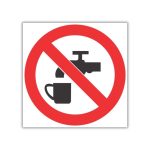 No Drinking Of This Water Safety Sign (PV5)
