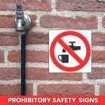 No Drinking Of This Water Safety Sign (PV5)