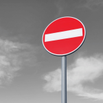 No Entry reflective Sign