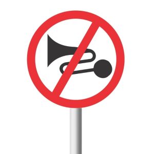 No Excessive Noise Road Sign (R206)