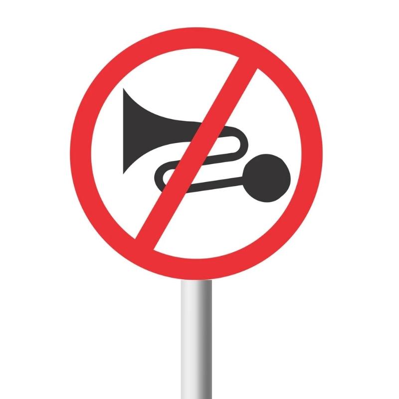 No Excessive Noise road sign (R206) No Excessive Noise Road Sign (R206)