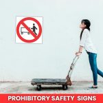 No Hand Trolleys Safety Sign (PV9)