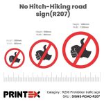 No Hitch-Hiking Road Sign(R207)