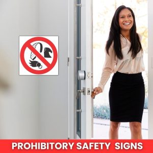 No Loose Clothing, Ties, Jewellery And Unconfined Long Hair safety sign (PV12) (3)