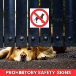 No Dogs Safety Sign (PV20)
