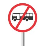 No Midi-Buses Road Sign (R226)
