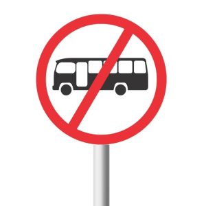 No Midi-Buses Road Sign (R226)