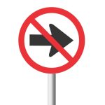 No Right Turn Road Sign (R212)