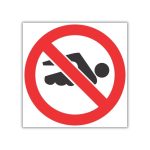 No Swimming Safety Sign (PV24)