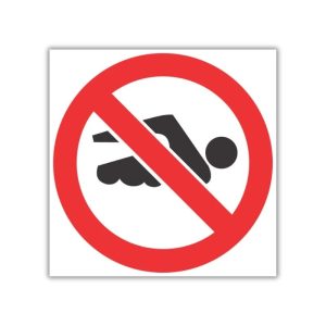 No Swimming Safety Sign (PV24)