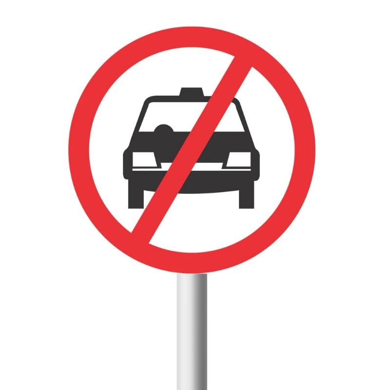 No Taxis road sign (R224) No Taxis Road Sign (R224)