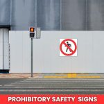 No Thoroughfare For Pedestrians Safety Sign (PV3)